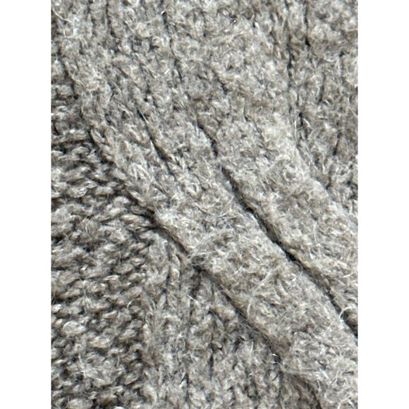 CCC Cozy Knit Button Up Brown Cardigan Sweater Pockets Short Sleeves Trendy Larg - Picture 7 of 8